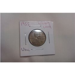 1955 Unc. Wheat Cent
