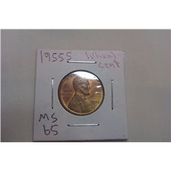 1955S *MS65* Wheat Cent