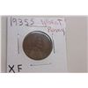 1935S XF Wheat Cent