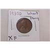 1935D XF Wheat Cent