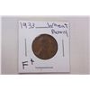 1933 F+ Wheat Cent