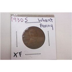 1930S XF Wheat Cent