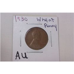 1930 AU Wheat Cent