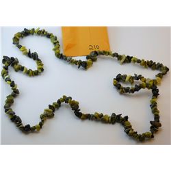 Natural Yellow Turquoise Chip Necklace