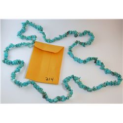 Natural Turquoise Chip Necklace