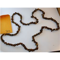 Natural Tiger Eye Chip Necklace