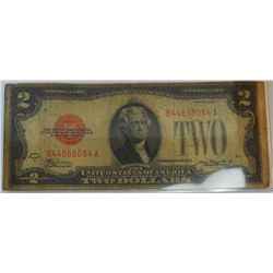 1928 Red Stamp $2 bill