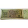 Image 1 : 1922 German Mark- 1000- **3rd Issue** Beautiful Condition!