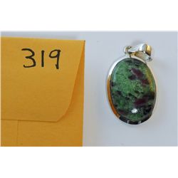 Natural Ruby Pendant set in .925 Sterling Silver