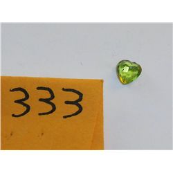 Peridot .85 carat ***Beautiful Stone with Heart Shaped Cut***