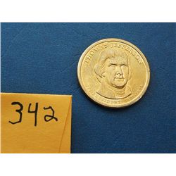 2007 D Thomas Jefferson  $1 Coin