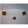 15.00 CTW CITRINE EARRING .925 STERLING SILVER