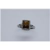 11.60 CTW TIGER EYE RING .925 STERLING SILVER