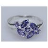 Image 1 : 10.62 CTW TANZANITE RING .925 STERLING SILVER