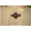 Image 1 : 25.10 CTW Amethyst Heart Ring .925 Sterling Silver
