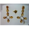 Image 1 : 33.25 CTW CITRINE EARRING .925 STERLING SILVER