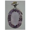 54.00 CTW Pink Amethyst Oval PENDANT .925 STERLING SILV
