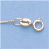 Genuine 16" 14k Gold-Yellow/White 0.7mm 1.2g Box Chain