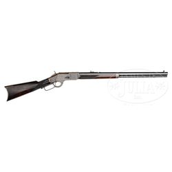RARE DELUXE SECOND MODEL WINCHESTER 1873 LEVER ACTION RIFLE.