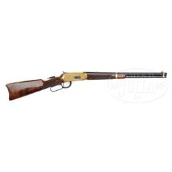 *EXTREMELY RARE HALF GOLD DELUXE ENGRAVED WINCHESTER MODEL 1894 LEVER ACTION CARBINE.