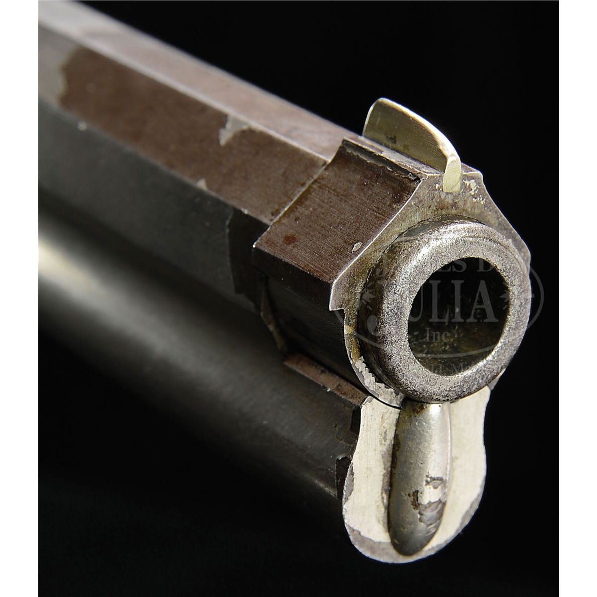 EXTREMELY RARE FULL NICKEL ENGRAVED HENRY MODEL 1860 LEVER ACTION RIFLE.