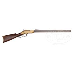 MARTIALLY MARKED HENRY MODEL 1860 LEVER ACTION RIFLE.