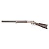 Image 2 : EXTRAORDINARILY RARE, ONE OF A KIND, ENGRAVED WINCHESTER MODEL 1866 LEVER ACTION RIFLE PRESENTED TO 
