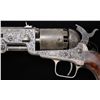 Image 5 : EXTRAORDINARILY RARE, POSSIBLY ONE OF A KIND, ENGRAVED COLT MODEL 1851 NAVY PERCUSSION REVOLVER CUT 