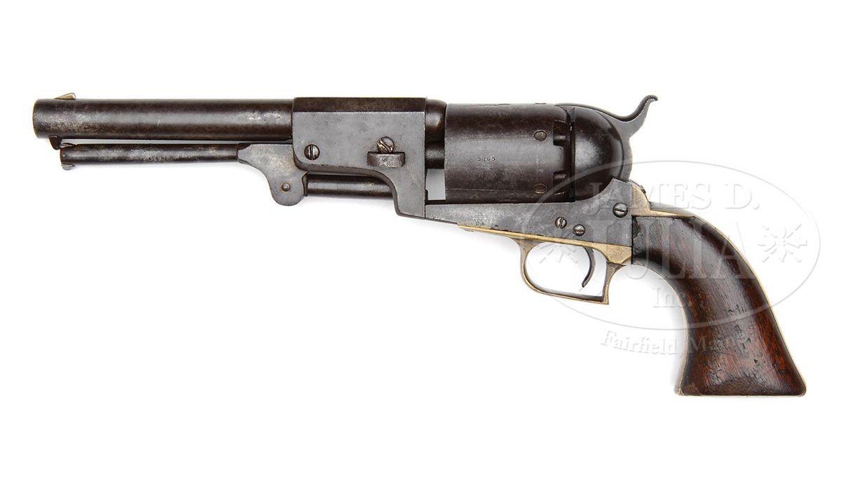 SCARCE COLT FIRST MODEL DRAGOON PERCUSSION REVOLVER.