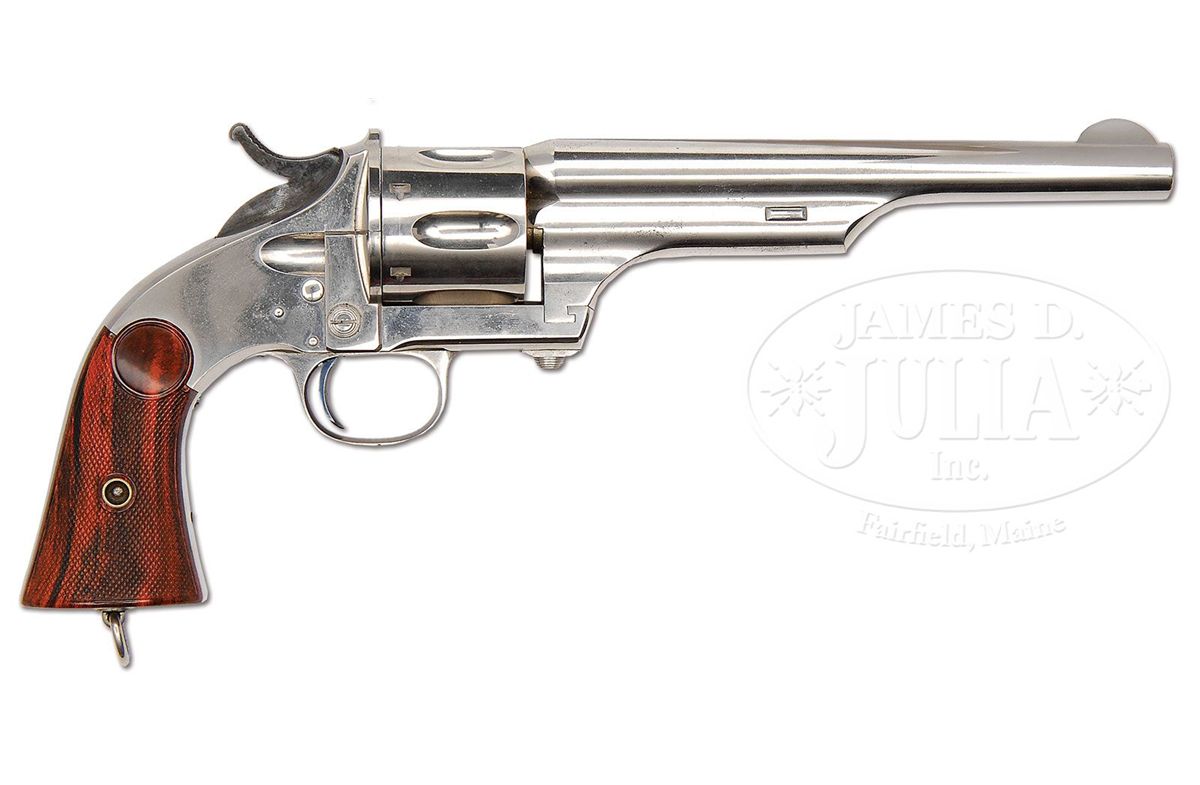 SCARCE MERWIN & HULBERT FIRST MODEL ARMY SINGLE ACTION REVOLVER.