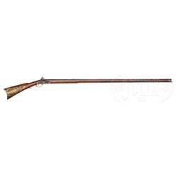 *REMOVED* FINE SEMI RAISE-CARVED SAMUEL GALBREATH FULL STOCK PENNSYLVANIA LONG RIFLE.
