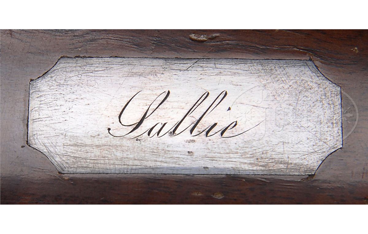 CASED H. E. DIMICK (ST. LOUIS) LADIES PERCUSSION HUNTING RIFLE.