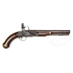 SCARCE HARPERS FERRY MODEL 1805 FLINTLOCK PISTOL.