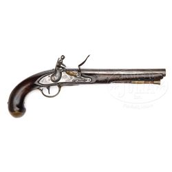 SIMEON NORTH MODEL 1808 FLINTLOCK PISTOL.