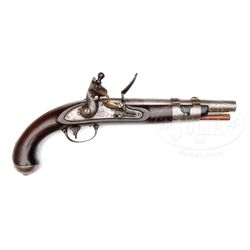 NORTH 1816 FLINTLOCK MARTIAL PISTOL.