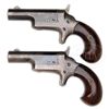 Image 2 : EXTREMELY RARE COLT 3RD MODEL 3RD VARIATION PAIR OF DERINGERS IN A RARE CIGAR CASING BY JOHN P. MOOR