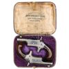 Image 3 : EXTREMELY RARE COLT 3RD MODEL 3RD VARIATION PAIR OF DERINGERS IN A RARE CIGAR CASING BY JOHN P. MOOR
