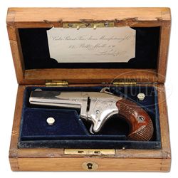 CASED COLT PAT. F.A. MFG. CO. 2ND MODEL DERINGER 2ND VARIATION.
