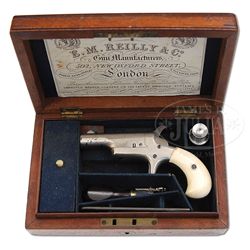 CASED COLT PAT. F.A. MFG. CO. 3RD MODEL DERINGER 5TH VARIATION.