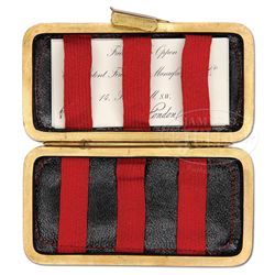 BARON VON OPPEN'S PERSONAL BUSINESS CARDS AND POCKET CASE.