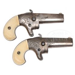 MATCHED PAIR NATIONAL FIREARMS CO. BROOKLYN, N.Y. 2nd MODEL DERINGERS.