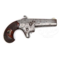 EARLY STYLE 2ND MODEL COLT DERINGER ADDRESS READS, "COLT PTF.A.MFG.CO. HARTFORD CT, USA #2" BRACKETE