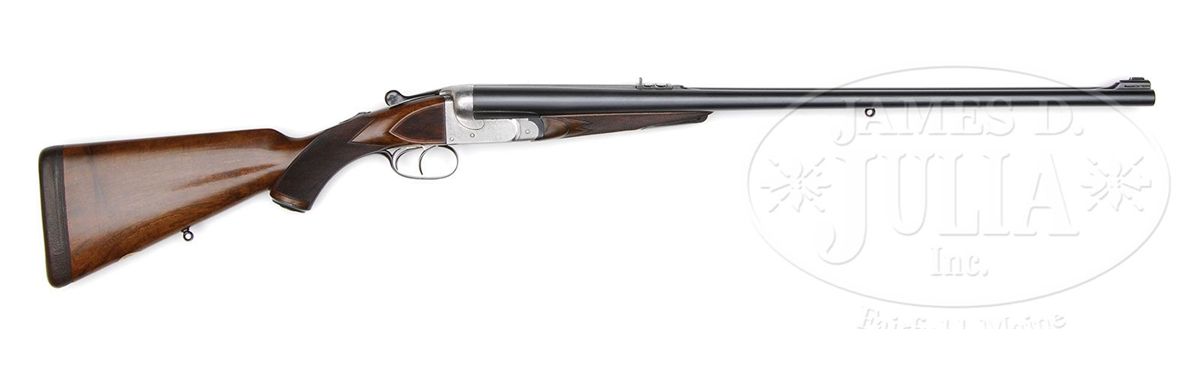 *F. C. SCOTT BOXLOCK DANGEROUS GAME DOUBLE RIFLE WITH CASE AND AMMUNITION.