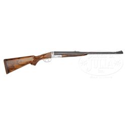 *CHOICE BUTCH SEARCY DELUXE BOXLOCK DOUBLE RIFLE W/TWO EXTRA BARRELS.