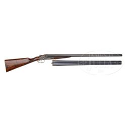 *WILLIAM POWELL & SON BEST SIDELOCK EJECTOR HEAVY GAME GUN WITH EXTRA BARRELS AND CASE.