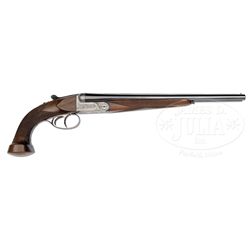 *FRANCOTTE BOXLOCK DOUBLE BARRELED PISTOL WITH CASE.