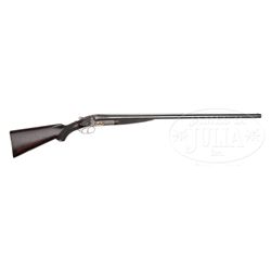 *EXCEPTIONAL DEEP RELIEF CARVED AND GOLD INLAID J. P. SAUER DELUXE GAME GUN.