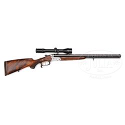 *J. WINKLER BOXLOCK VIERLING WITH CASE AND SCOPE.