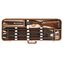 *BROWNING MIDAS GRADE FOUR BARREL SKEET SET WITH CASE.