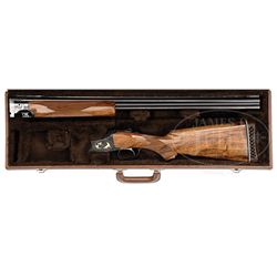 *NICELY APPOINTED GOLD INLAID BROWNING SUPERPOSED CUSTOM BY JAEGER.